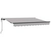 vidaXL Einziehbare Markise Hellgrau 250 x 200 cm Stoff
