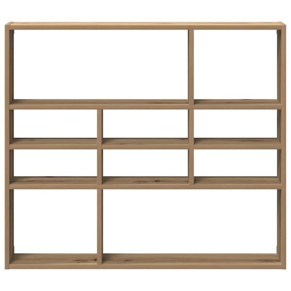 vidaXL Wandregal Artisan-Eiche 90x16x78 cm Holzwerkstoff