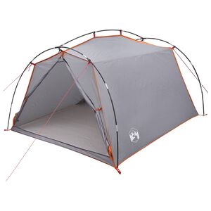 vidaXL Tunnelzelt Grau und Orange 2-Personen