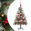 vidaXL K&uuml;nstlicher Weihnachtsbaum Gr&uuml;n und Wei&szlig; 120 cm