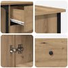 vidaXL Schreibtisch Artisan-Eiche 141 x 141 x 75 cm Holzwerkstoff