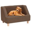 vidaXL Hundesofa Braun 60x37x39 cm Leinen