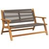 vidaXL gartenm&ouml;bel Grau 122 x 76 x 73 cm Massivholz Akazie