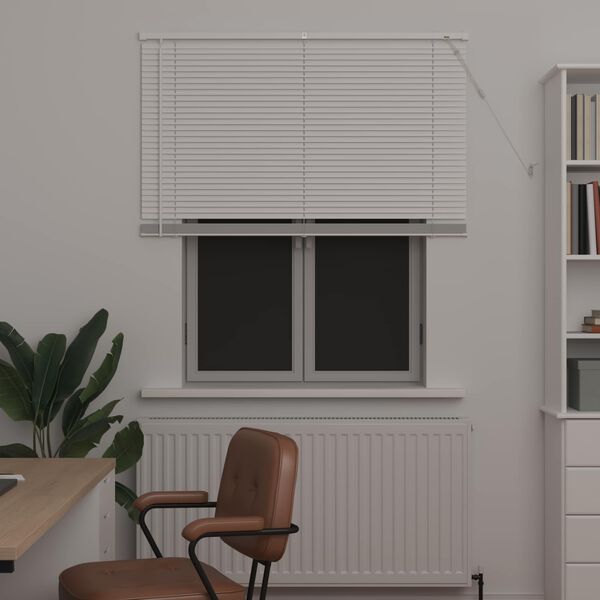 vidaXL Venetianer Jalousie Verstellbar Wei&szlig; 150 x 120 cm PVC