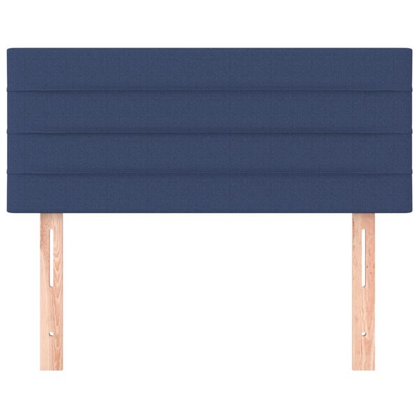 vidaXL Kopfteil Blau 100x5x78/88 cm Stoff