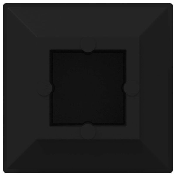 vidaXL Endkappen 2 pcs Schwarz 15 x 15 x 15 mm PP