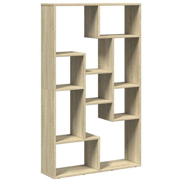 vidaXL B&uuml;cherregal Sonoma-Eiche 72x20x120,5 cm Holzwerkstoff