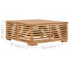 vidaXL 12-tlg. Garten-Lounge-Set mit Kissen Dunkelgrau Massivholz Teak