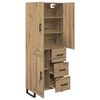 vidaXL Highboard mit Schubladen 2 pcs Artisan-Eiche 69,5 x 34 x 180 cm