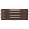 vidaXL Hochbeet Verzinkter Stahl 396x100x36 cm Braun