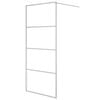 vidaXL Duschwand f&uuml;r Begehbare Dusche Silbern 90x195cm ESG-Klarglas