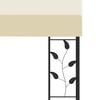vidaXL Wand-Pavillon 6x3x2,5 m Cremeweiß