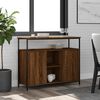vidaXL Sideboard Braun Eichen-Optik 100x35x80 cm Holzwerkstoff