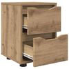 vidaXL Nachttische 2 pcs Artisan-Eiche 30,5 x 30 x 43 cm Holzwerkstoff