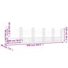 vidaXL Gabionenkorb U-Form mit 6 Säulen Eisen 620x20x150 cm