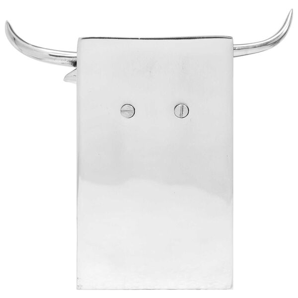 vidaXL Buchstützen 2 pcs Silber 17 x 15 x 27 cm Aluminium