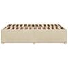 vidaXL Bettgestell ohne Matratze Creme 140x190 cm Stoff