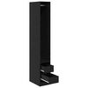 vidaXL Kleiderschrank Schwarz Eichen-Optik 50 x 30 x 200 cm
