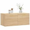 vidaXL Wandschrank Sonoma-Eiche 80x36,5x35 cm Holzwerkstoff
