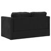 vidaXL Bodensofa mit Schlaffunktion Schwarz 122x204x55 cm Samt
