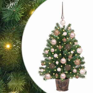 vidaXL K&uuml;nstlicher Weihnachtsbaum mit 150 LEDs Gr&uuml;n 75 cm PE und PVC