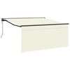vidaXL Einziehbare Markise Creme und Anthrazit 350 x 250 cm