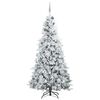 vidaXL K&uuml;nstlicher klappbarer Weihnachtsbaum Wei&szlig; 240 cm PE und PVC