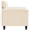 vidaXL Sessel Beige 60 cm Mikrofasergewebe