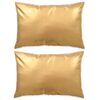 vidaXL Kissen-Set 2 Stk. PU 40 x 60 cm Golden