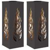 vidaXL Solar LED Weg Licht 2 Stk. Warmes Wei&szlig; 18 x 18 x 50 cm