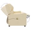 vidaXL 4-Sitzer Massagesessel Creme Stoff