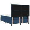 vidaXL Boxspringbett mit Matratze mit Kopfteil Blau 160 x 200 cm Stoff