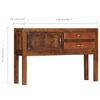 vidaXL Sideboard 118x30x75 cm Massivholz Mango