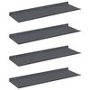 vidaXL Schwebendes Regal 4 pcs Anthrazit 60 x 18 x 2,5 cm Stahl