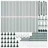 vidaXL Zaunpfosten Sonstiges 26 pcs Grau 3,2 x 3,2 x 78,5 cm Stahl