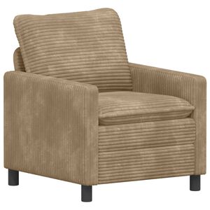 vidaXL Sofa Taupe 76 x 81 x 87,5 cm Polyester
