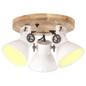 vidaXL Deckenlampe Industriestil 25 W Wei&szlig; 42x27 cm E27