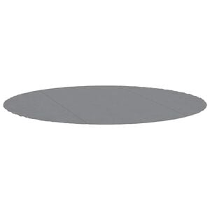 vidaXL Pool-Bodentuch Hellgrau &Oslash;306 cm Polyester Geotextil