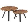 vidaXL Couchtische 2 Stk. Altholz Massiv