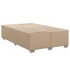 vidaXL Boxspringbett Matratze Cappuccino-Braun 120x190 cm Kunstleder