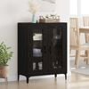 vidaXL Sideboard Schwarz Eichen-Optik 69,5 x 34 x 90 cm
