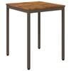 vidaXL Gartentisch Natur und Kaffee 60 x 60,5 x 75 cm