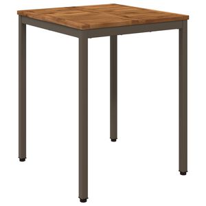 vidaXL Gartentisch Natur und Kaffee 60 x 60,5 x 75 cm