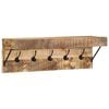 vidaXL Garderobenst&auml;nder Braun 73 x 19 x 23 cm Massivholz Mango