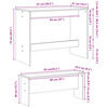 vidaXL 3-tlg. Esstisch und Bank Set Altholz-Optik Holzwerkstoff