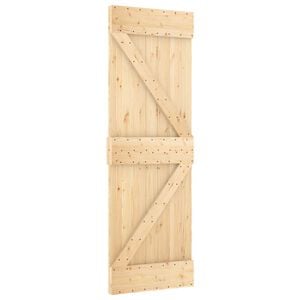 vidaXL T&uuml;r NARVIK 80 x 210 cm Massivkiefer (Unbehandelt) Natur