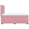 vidaXL Boxspringbett mit Matratze Rosa 140x200 cm Samt