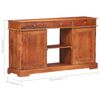 vidaXL Sideboard 135x35x75 cm Akazienholz Massiv