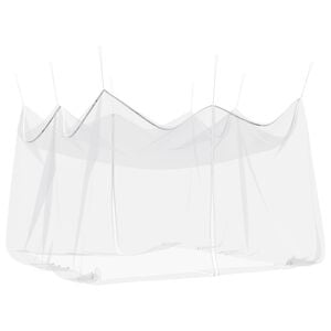 vidaXL Garten M&uuml;cken Netz 156 Mesh Wei&szlig; 4 x 4 x 2,5 m Polyester