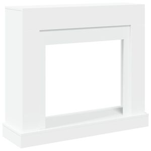 vidaXL Kaminumrandung Wei&szlig; 100x30x87,5 cm Holzwerkstoff